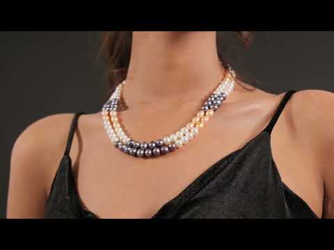 Duality Harmony Double-Line Freshwater Necklace