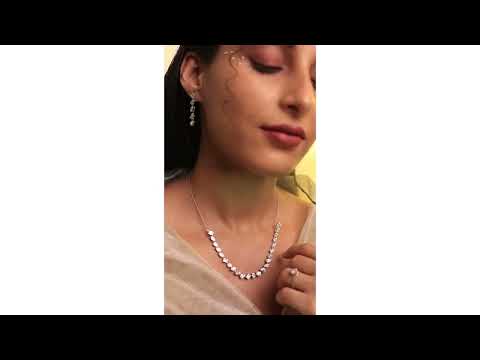 Diamond Necklace and Earring Set